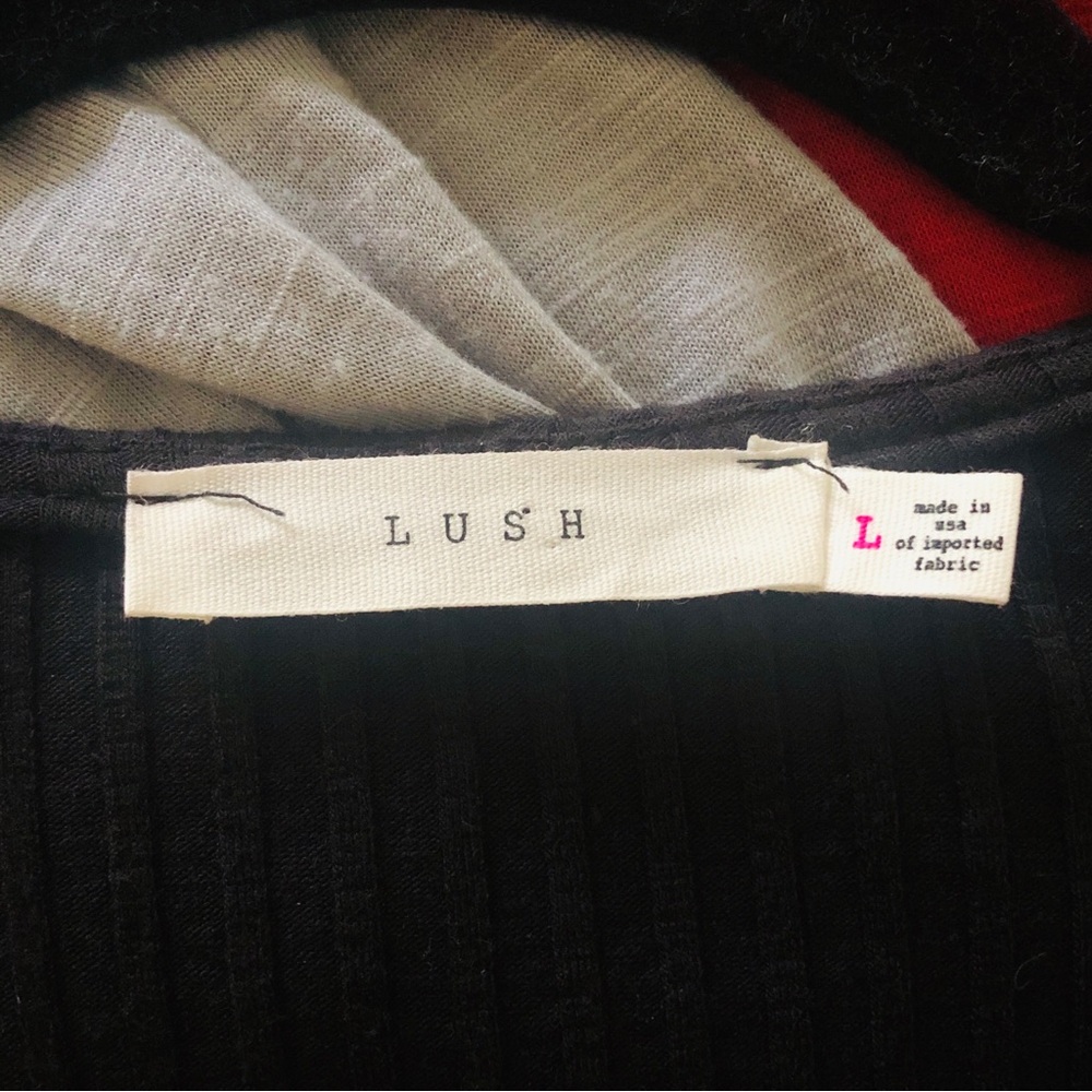 Lush Black Knot Bodysuit L - image 6